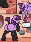  anus butt comic english_text equine female feral friendship_is_magic hi_res horn mammal my_little_pony pussy slavedemorto text twilight_sparkle_(mlp) winged_unicorn wings 