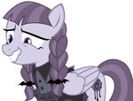  2017 awkward braided_hair clothing equine female friendship_is_magic goth hair hi_res inky_rose_(mlp) mammal my_little_pony pegasus pigtails purple_eyes sketchmcreations_(artist) smile wings 