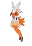  :| arms_at_sides bangs bird_tail bird_wings black_footwear black_hair blunt_bangs blush closed_mouth drawstring expressionless floating_hair frilled_sleeves frills from_side fur_collar gradient_hair head_wings highres japanese_crested_ibis_(kemono_friends) jitome jpeg_artifacts kemono_friends looking_away mary_janes mebachi multicolored_hair pantyhose pleated_skirt red_hair red_legwear red_skirt shirt shoes short_hair short_hair_with_long_locks sidelocks simple_background skirt solo t_t tail white_background white_hair white_shirt white_skin wings 