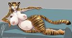  anthro belly big_(disambiguation) big_butt breasts butt cat feet feline fur green_eyes hair invalid_color invalid_tag mammal nipples nude paws relaxing smile sofa stipe stripes thebigbadwolf01 tiger vanessa_strypes voluptuous wide_hips 