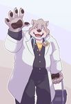 bear blush doctor jambavan male mammal simple_background solo tokyo_afterschool_summoners 