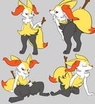  2017 3_toes 4_fingers all_fours anthro bedroom_eyes bent_over black_fur braixen butt canine clitoris eyes_closed female fingering fluffy fluffy_tail fox fur grey_background half-closed_eyes hand_on_leg inner_ear_fluff looking_at_viewer looking_back mammal masturbation multicolored_fur nintendo open_mouth pok&eacute;mon pok&eacute;morph pose presenting presenting_hindquarters presenting_pussy pussy red_eyes red_fur red_nose seductive simple_background sitting smile solo spread_legs spreading standing stick suicidebones teeth toes tongue vaginal vaginal_masturbation video_games white_fur yellow_fur 
