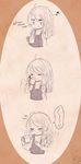  3koma blush closed_eyes comic cup drinking eighth_note english hair_ribbon hot_drink iiha_toobu kirisame_marisa mug musical_note ribbon short_hair silent_comic smile tea touhou tress_ribbon 