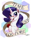  2017 blue_eyes dialogue english_text equine eyewear female friendship_is_magic glasses hair horn mammal my_little_pony ncmares purple_eyes purple_hair rarity_(mlp) solo text unicorn 