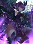  bad_perspective bangs bare_shoulders boots breasts bright_pupils covered_navel dark_elementalist_lux dress elbow_gloves elementalist_lux fake_wings feather_trim frilled_skirt frills from_below full_moon gloves graveyard hair_ornament hikarusorano league_of_legends lipstick looking_at_viewer luxanna_crownguard makeup medium_breasts moon night pantyhose perspective ponytail purple_dress purple_eyes purple_hair purple_lipstick short_dress single_thighhigh skirt skirt_lift smile solo staff strapless strapless_dress thigh_boots thighhighs thighs tombstone tree wings 