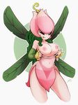  breasts digimon fairy female flower lillymon plant secretly_saucy tongue 