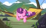  2017 equine female friendship_is_magic hammock horn lying mammal my_little_pony mysticalpha sleeping solo sugar_belle_(mlp) unicorn 