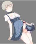 apron bar_censor blonde_hair blue_eyes blue_skirt blush breasts censored choker closed_mouth collarbone commentary_request covered_nipples cross_print cum cumdrip dirndl dutch_angle embarrassed erection frilled_sleeves frills from_below frown genderswap genderswap_(ftm) german_clothes grey_background half-closed_eyes high-waist_skirt highres iron_cross kantai_collection light_frown looking_down male_focus otoko_no_ko penis puffy_chest puffy_short_sleeves puffy_sleeves shirt short_hair short_sleeves simple_background skirt skirt_hold skirt_lift small_breasts solo standing suspenders testicles thighs thy456 veins veiny_penis waist_apron white_apron white_shirt z1_leberecht_maass_(kantai_collection) 
