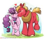  &lt;3 2017 big_macintosh_(mlp) cuddling equine female freckles friendship_is_magic horn horse inuhoshi-to-darkpen male mammal my_little_pony pony sugar_belle_(mlp) unicorn 