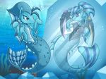  2017 blue_theme equestria_girls my_little_pony reflection siren sonata_dusk_(eg) underwater vavacung water 