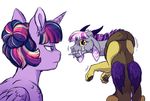  &lt;3 2017 draconequus equine fan_character fangs female feral friendship_is_magic group horn lopoddity male mammal my_little_pony pandora_(lopoddity) sharp_teeth simple_background tears teeth twilight_sparkle_(mlp) white_background winged_unicorn wings 