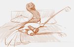  2015 ambiguous_gender animal_genitalia avian beak bed bedroom bird canine_dildo cloaca cloaca_juice crane digital_media_(artwork) dildo eyes_closed feathers feral hi_res kung_fu_panda lying master_crane masturbation on_bed on_side open_mouth sex_toy sketch solo tail_feathers tuke 