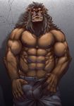  anthro bomb_(artist) bulge feline lion male mammal muscular 