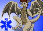  animal_genitalia anthro colored dragon imaranx male nude nudist paramedic sheath 
