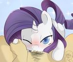  2016 bestiality blue_eyes blush duo equine eyes_closed female feral friendship_is_magic hair horn human human_on_feral interspecies jonathan_the_awesome looking_at_viewer male male/female mammal my_little_pony oral purple_hair rarity_(mlp) sex simple_background unicorn 