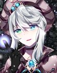  ainchase_ishmael black_gloves blue_eyes chuki_(lydia) elsword glint gloves green_eyes heterochromia highres index_finger_raised looking_at_viewer open_mouth upper_body 