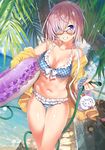  bikini fate/grand_order kawai_(purplrpouni) mash_kyrielight megane swimsuits 