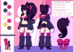  2015 animal_humanoid bear bear_humanoid breasts claws cleavage clothed clothing cranky-chan crankyconstruct english_text female hair_bow hair_ribbon hoodie humanoid mammal midriff model_sheet navel pink_eyes ribbons shorts solo standing text 