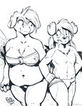 2017 anthro breasts canine clothing female fur greyscale group hair male mammal monochrome rick_griffin swimsuit 