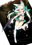  :q animal_ears art556_(girls_frontline) assault_rifle bangs bare_shoulders boots character_name flush full_body girls_frontline gloves green_hair green_ribbon gun hair_between_eyes hair_ribbon high_heels highres leg_up long_hair looking_at_viewer microskirt midriff panties ribbon rifle salute shennai_misha skirt sleeveless solo standing standing_on_one_leg thigh_boots thighhighs thighs tongue tongue_out trigger_discipline twintails underwear weapon white_gloves white_legwear yellow_eyes 