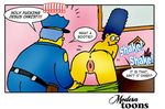  chief_wiggum marge_simpson modern_toons tagme the_simpsons 