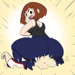  1boy 1girl ass boku_no_hero_academia character_request femdom sitting_on_face tamge 