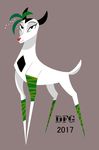  2017 alternate_species ashi_(samurai_jack) cervine deer dragonfoxgirl mammal samurai_jack solo 