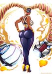  1girl arms_(game) dark_skin solo tagme twintelle_(arms) 