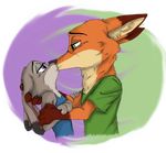  2017 anthro canine clothed clothing disney female fox fur judy_hopps lagomorph male male/female mammal nick_wilde rabbit ziegelzeig zootopia 