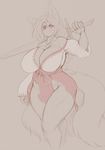 2017 anthro big_breasts breasts canine cleavage clothed clothing female fox huge_breasts mammal solo wyntersun 