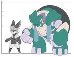  2016 android anthro bit_(crankyconstruct) clothed clothing crankyconstruct duo english_text lagomorph looking_at_viewer machine male mammal rabbit reptile robot scalie simple_background standing text tortoise turt_(crankyconstruct) turtle white_background 
