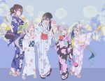  :d alcohol asashimo_(kantai_collection) ashigara_(kantai_collection) bag bagged_fish beer black_hair blue_eyes blue_hair brown_eyes brown_hair candy_apple character_mask colis corn cotton_candy cup fish floral_print flower food geta glasses grey_eyes grey_hair hair_between_eyes hair_flower hair_ornament holding holding_cup japanese_clothes kantai_collection kasumi_(kantai_collection) kimono kiyoshimo_(kantai_collection) long_hair low_twintails mask mask_on_head multicolored_hair multiple_girls musashi_(kantai_collection) obi one_eye_closed ooyodo_(kantai_collection) open_mouth pink_flower ponytail sash sharp_teeth shaved_ice side_ponytail silver_hair skewer smile summer_festival teeth twintails twitter_username very_long_hair water_yoyo yukata 