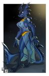 anthro breasts clothing female fish hybrid looking_at_viewer marine nexus nipples scalie shark smile solo standing translucent transparent_clothing 
