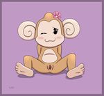  female flower mammal meemee monkey plant primate pussy signature simple_background sl350 solo spreading super_monkey_ball 