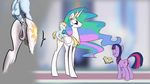  2017 0xddeeff anus butt cutie_mark dialogue equine female friendship_is_magic hair horse mammal my_little_pony nude penetration penis pony princess_celestia_(mlp) pussy smile twilight_sparkle_(mlp) 