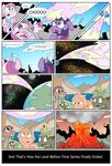  2016 cloud comic daughter dialogue dinosaur english_text equine explosion feathered_wings feathers female feral flurry_heart_(mlp) friendship_is_magic group hair hi_res horn jittery-the-dragon mammal mother mother_and_daughter multicolored_hair my_little_pony parent pink_feathers planet princess_cadance_(mlp) rated-r-ponystar sky space text twilight_sparkle_(mlp) unicorn winged_unicorn wings young 