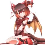  :o alternate_color alternate_eye_color alternate_hair_color armlet bangs bare_legs between_legs blunt_bangs bow bowtie breasts brown_hair claws dragon_girl dragon_horns dragon_tail dragon_wings eyebrows_visible_through_hair full_body gradient_hair hair_ribbon hand_between_legs head_tilt highres horn_ribbon horns leg_warmers lilium0235 looking_at_viewer medium_breasts mini_bowtie multicolored_hair myr_(p&amp;d) parted_lips puzzle_&amp;_dragons red_bow red_eyes red_hair red_neckwear red_ribbon ribbon scales shiny shiny_hair simple_background sitting sleeveless solo tail thighs v_arms wariza white_background wings 