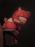  1boy 1girl amy_rose anal animal_ears arms_behind_back ass bondage bound eyelashes fridge_(artist) furry half-closed_eyes hetero open_mouth penis pussy rope sex shoes solo_focus sonic_the_hedgehog sweat tail teeth testicles thighhighs upper_teeth 