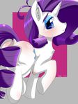  alesarox butt friendship_is_magic hair_purple my_little_pony rarity_(mlp) withe_fur 