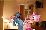  amy_rose crossover disney lilo_and_stitch sonic_team 