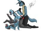  anal anal_penetration anthro bound butt canine cub cum forced group group_sex handcuffed hot_dogging incest kneeling lil_cario lucario luki_cario male male/male mammal nintendo penetration pok&eacute;mon rape riolu ryutzke_douga_(artist) selfcest sex square_crossover video_games young 