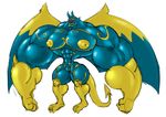  bulge clothing dragmon galio hyper hyper_muscles invalid_tag male muscular muscular_male nipples suit wings 