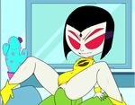  4_eyes beast_boy black_hair cartoon_network clothing demon female green_skin hair male male/female multi_eye penetration penis pussy raven_(teen_titans) red_eyes teen_titans teeth theboogie vaginal vaginal_penetration 