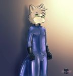  catsuit_(disambiguation) clothing collar gloves male rubber rubber_suit shiny tobby tobby_wolf(cubrubber) 