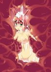  animal_ears animated animated_gif blush breasts bunny_ears bunny_girl deep_in_the_forest digestion freedomthai green_eyes highres hinghoi inside_creature navel nipples nude open_mouth pussy red_hair slime tentacle vore 