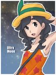  1girl artist_request black_hair hat long_hair pokemon pokemon_(game) pokemon_ultra_sm solo 
