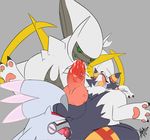  anal anatomically_correct arceus cum deep_rimming eeveelution fellatio hybrid jakewoolson2014 kaiser_(thiccvally) knot kyanto legendary_pok&eacute;mon lord_arceus lycanroc lying male nintendo on_back oral orgasm pok&eacute;mon rimming saliva sex silvally size_difference umbreon video_games 