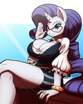  anthro big_breasts breasts cleavage clothed clothing equine eyewear female friendship_is_magic glasses horn huge_breasts kojiro-highwind mammal my_little_pony rarity_(mlp) solo unicorn 