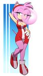  2017 amy_rose anthro big_breasts breasts cleavage clothed clothing female hedgehog kojiro-highwind mammal solo sonic_(series) 