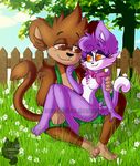  2017 :3 amanddica animatronic anthro black_nose bow_tie breasts cat chester_(fnac) cindy_(fnac) clothing featureless_breasts feline female five_nights_at_candy&#039;s garden love machine male male/female mammal monkey nude outside primate robot 